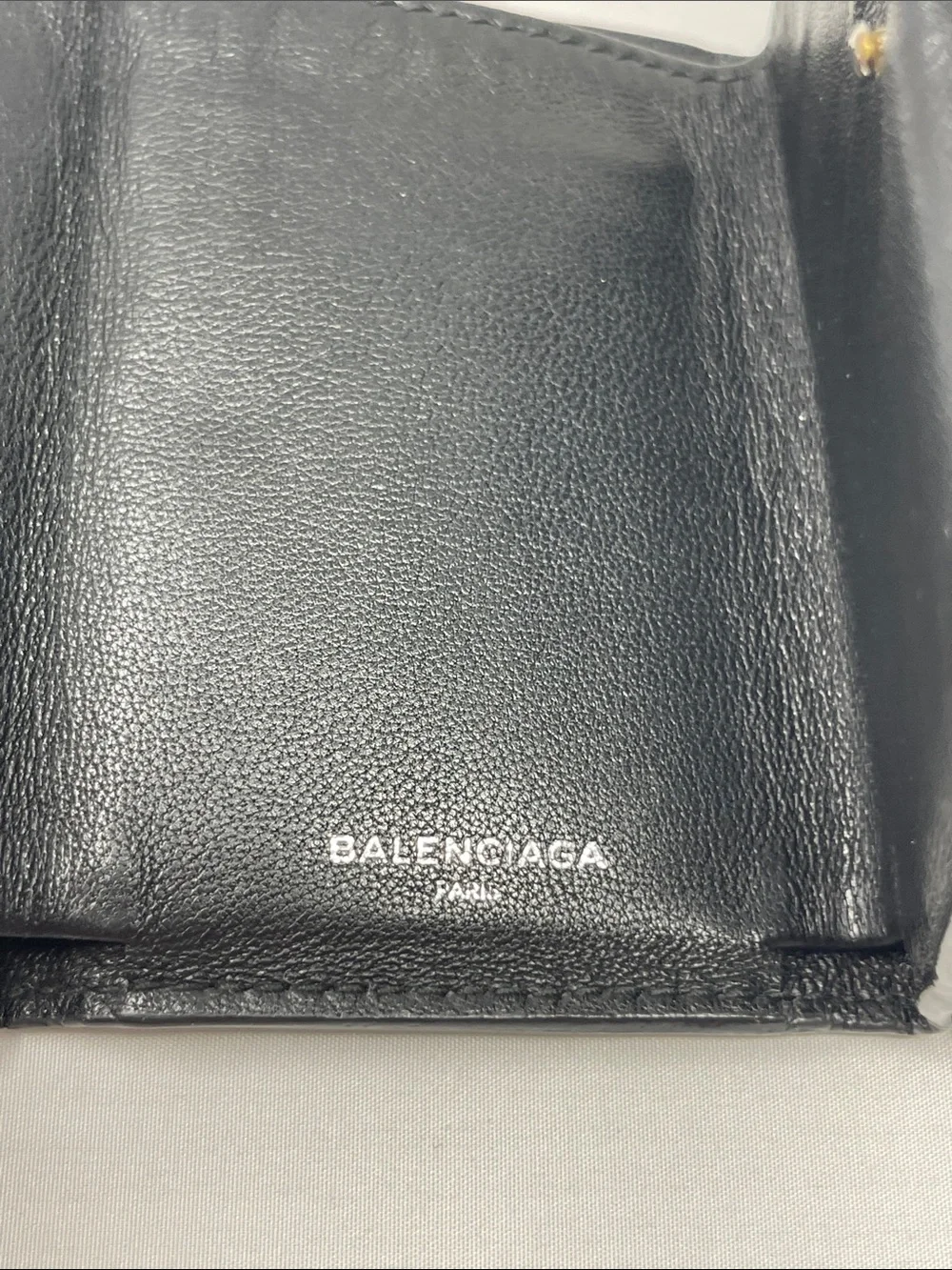 Balenciaga compact leather
